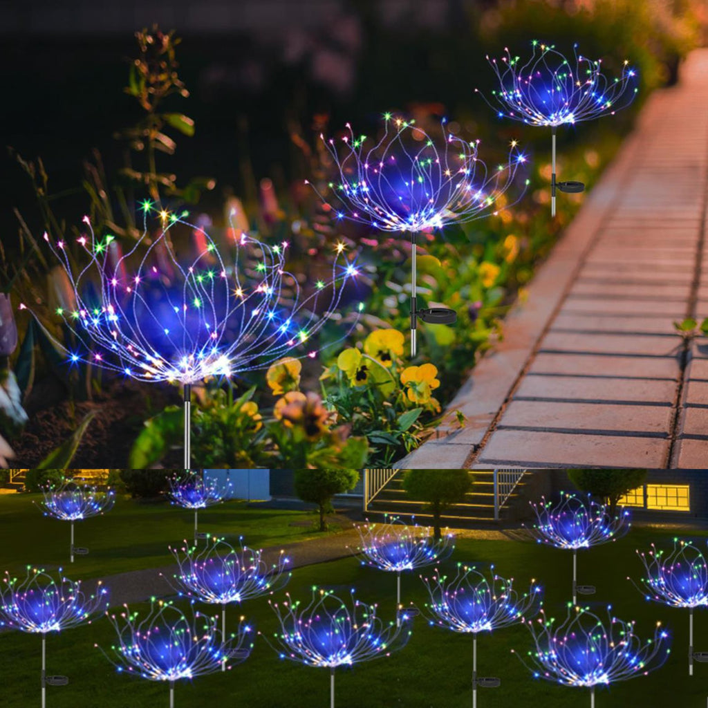 120LED  Solar Firework Lights Garden Christmas Decorations