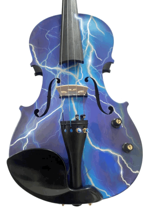 Rozanna's Electric Blue Lightning Violin