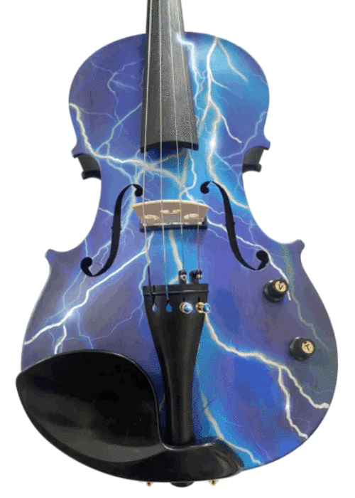 Rozanna's Electric Blue Lightning Violin