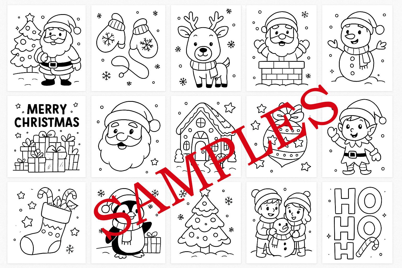8x10 Holiday Coloring Sheet 🎨✨