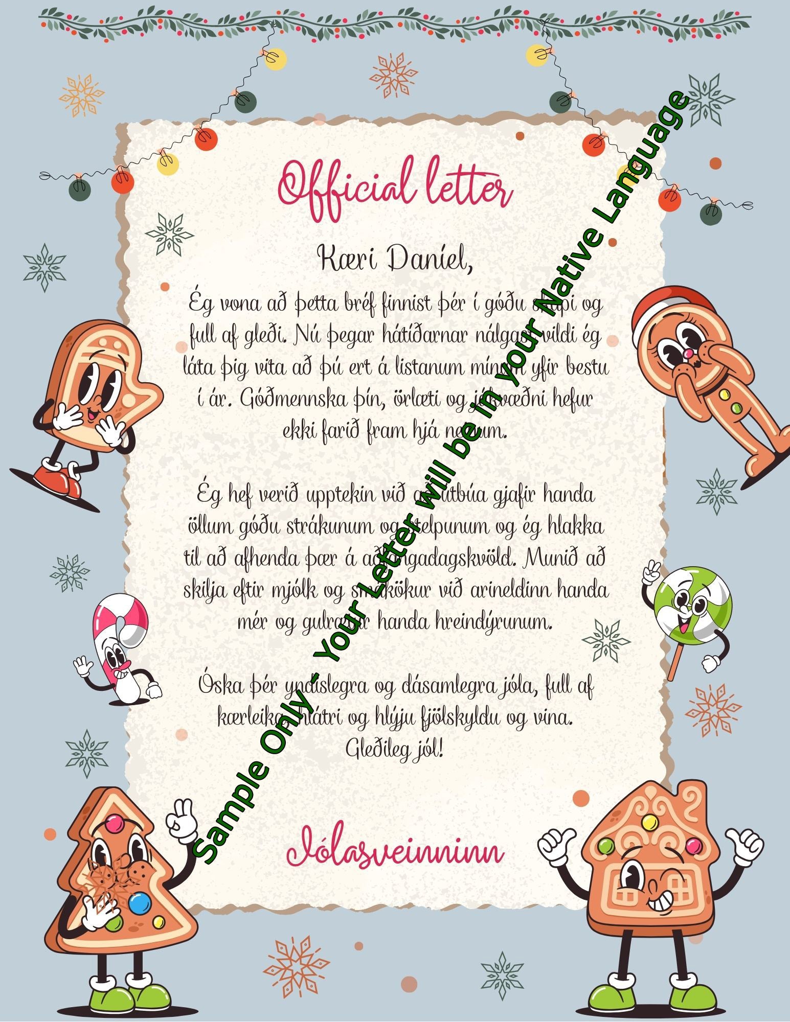 Faith-Based Personalized Letter from Santa 🎅✨