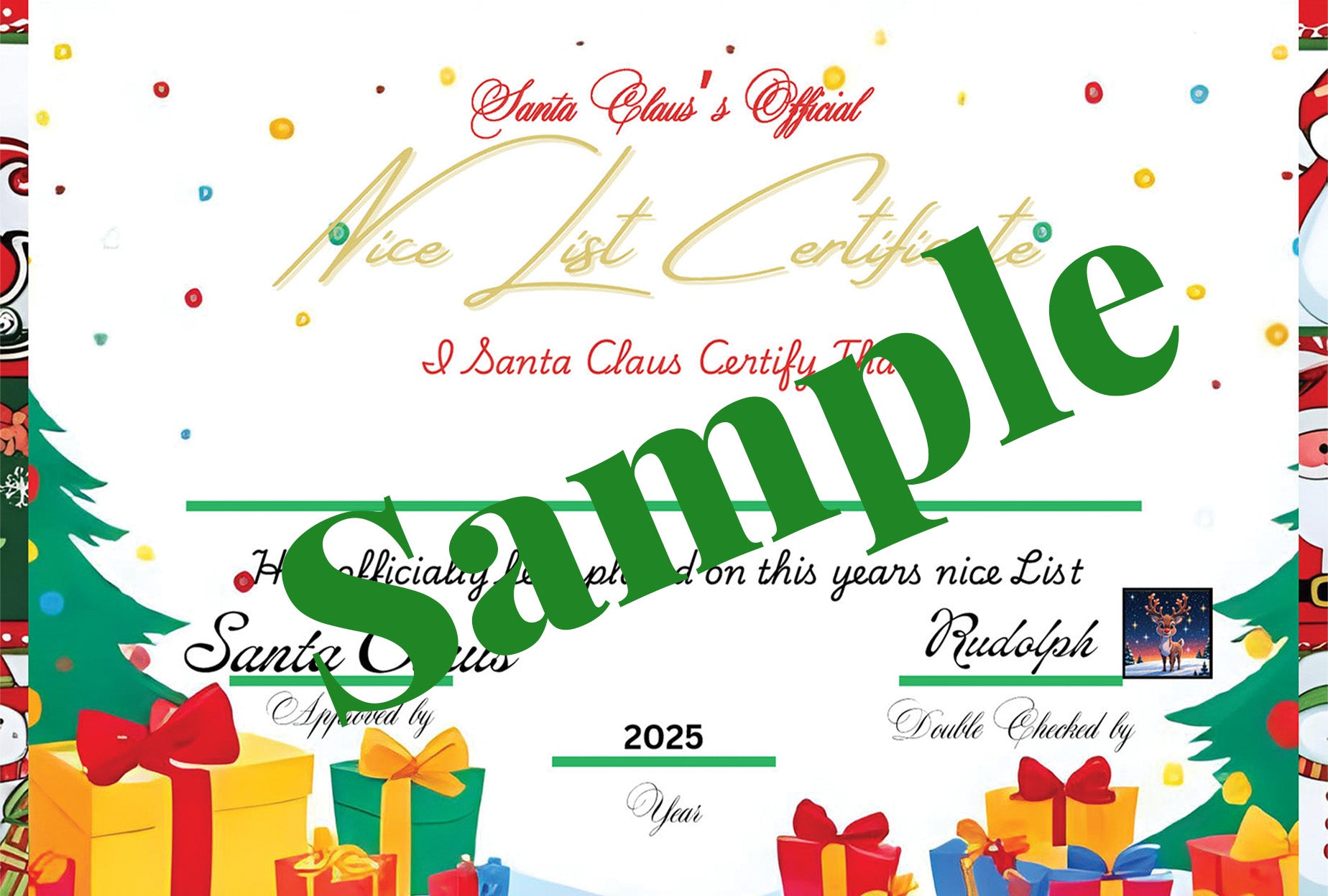 Official “Nice List” Certificate 🎅📜