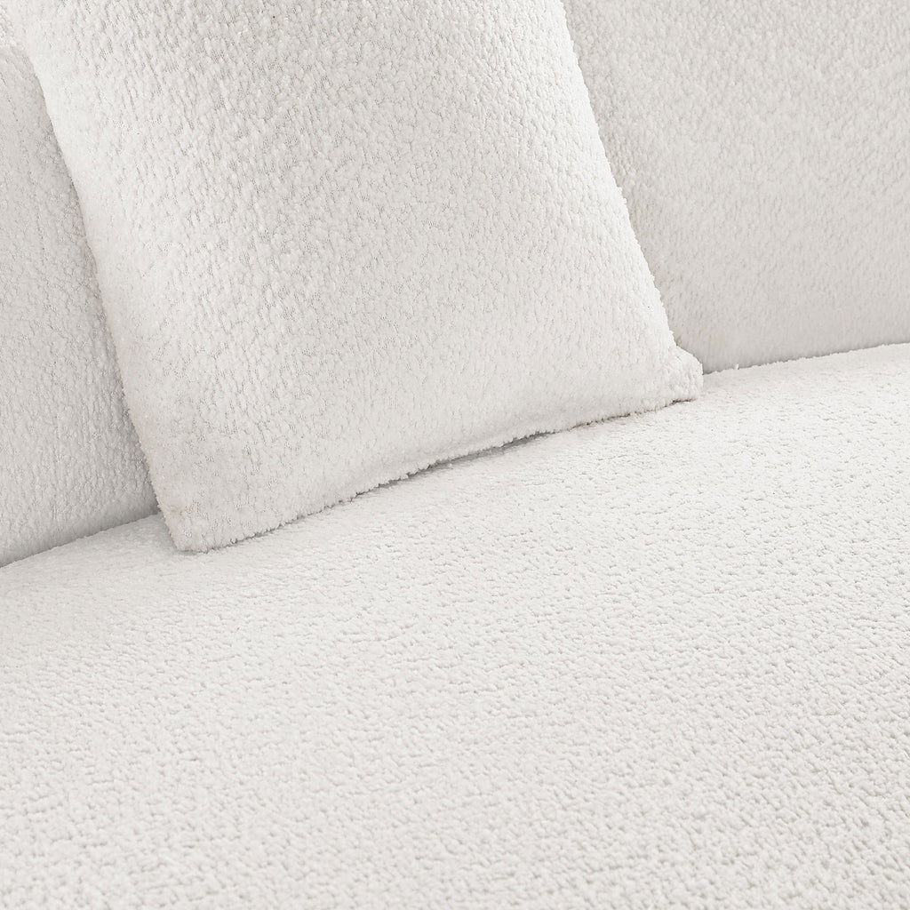 Luxury Modern Style Living Room Upholstery Curved Sofa with Chaise