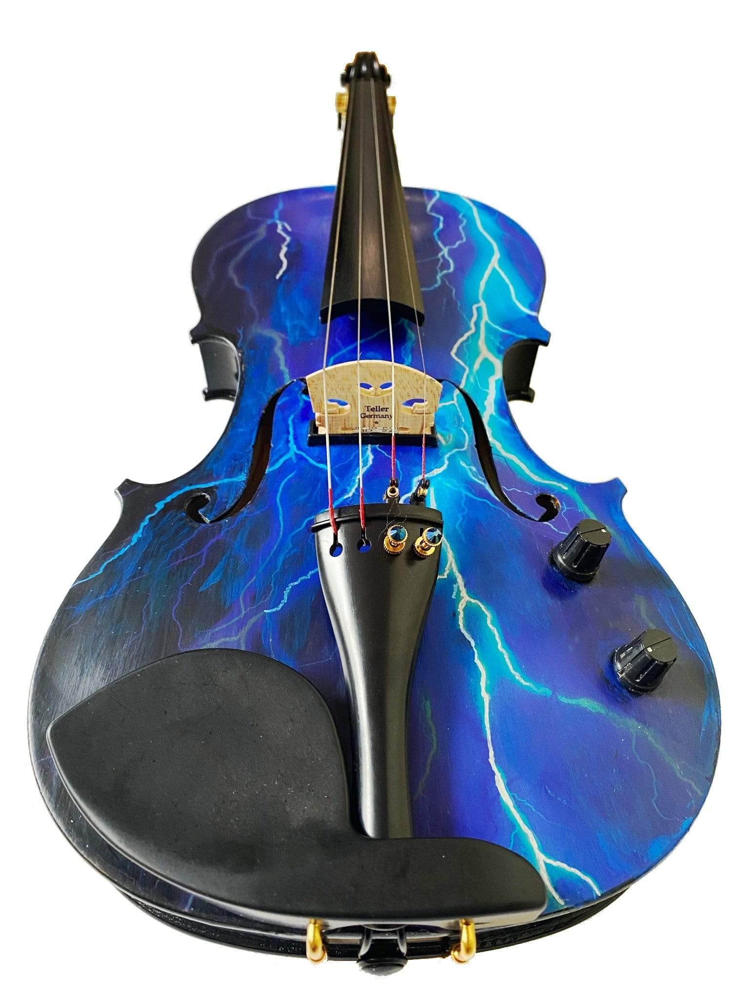 Rozanna's Electric Blue Lightning Violin