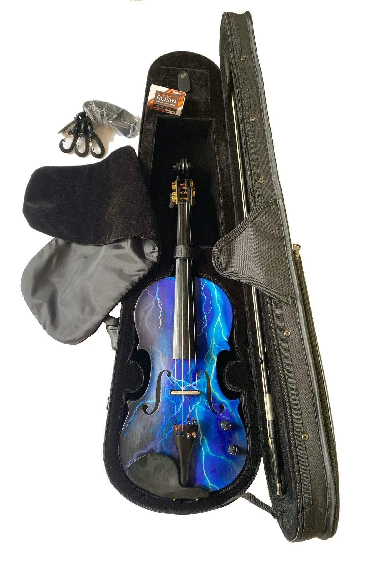 Rozanna's Electric Blue Lightning Violin